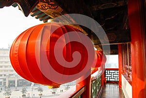 Lantern in Bell Tower, Xi`an, China