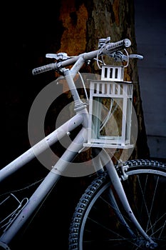 Lantern on the bike