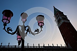 Lantern campanile tower San Marco, Venice, Venezia, Italia, Italy