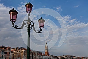 Lantern campanile tower San Marco, Venice, Venezia, Italia, Italy