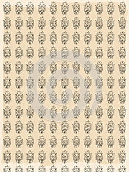 Lantern card or cloth, pattern, repeating pattern,