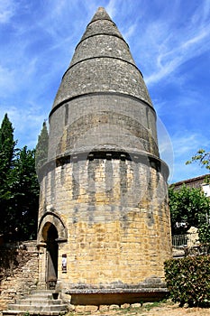 Lantern of the dead near the cemetery of the city of Sarlat