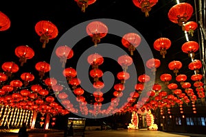 Lantern Festival at the park of Song-dynasty Town
