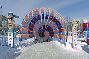 Lantern Garden at Winterlude in Ottawa