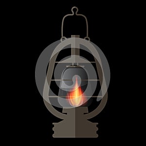 Lantern, Gas Lamp Illustration