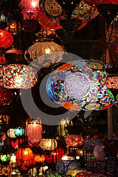 Lantern at the Gran Bazaar of Istanbul photo