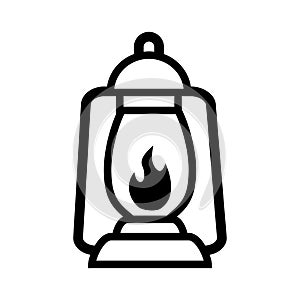Lantern icon vector design template basic RGB