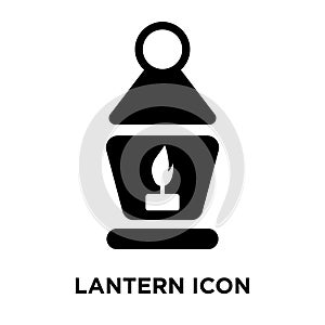 Lantern icon vector isolated on white background, logo concept o