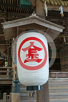 Lantern at Kotohiragu Shrine Konpira Shrine in Kotohira, Kagawa, Japan