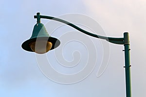 Lantern for lighting in a city park in Israel