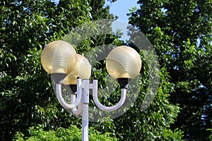 Lantern for lighting installed in a city park