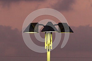 Lantern for lighting installed in a city park