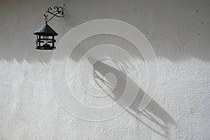 A lantern in Los Nevados village, Andes photo