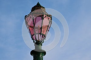 Lantern near the canal in Venice, Italy