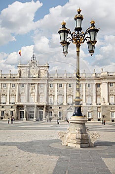 Lantern near palace of Spanish kings.