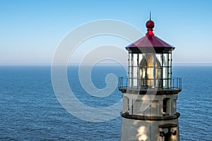 Lantern Reflects in Heceta Head Lighthouse