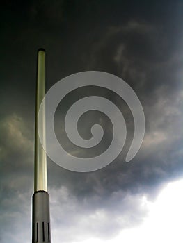 Lantern in stormy weather