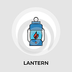 Lantern vector flat icon