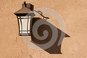 Lantern on a wall