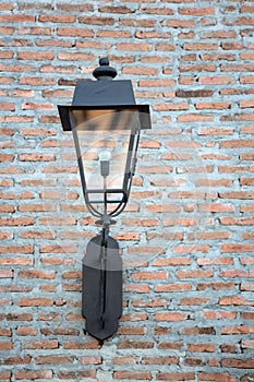 Lantern on a wall