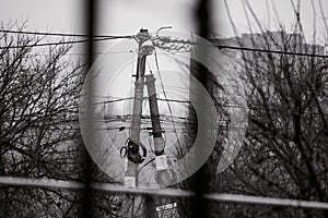 Lantern and wires