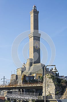 Lanterna lighthouse, a symbol of the city of Genoal