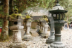 Lanterns in a Buddhist Temple