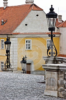 Lanterns in Chateau Valtice, Moravia,