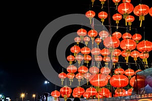 Lanterns of chinese new year