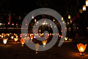 Lanterns during Festival of Light in Luang Prabang, Laos