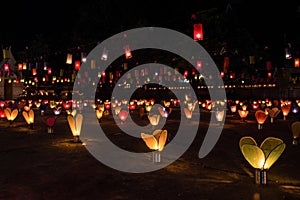 Lanterns during Festival of Light in Luang Prabang, Laos