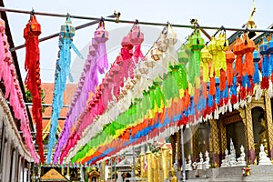 Lanterns festival in Loy Krathong or Yee Peng in northern of Thailand