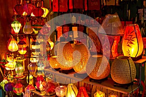 Lanterns at market street, Hoi An, Vietnam