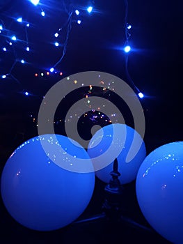 Lanterns in the night