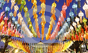 Lanterns in Yee-peng festiva