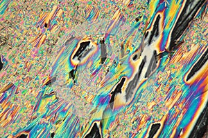 Lanthanum nitrate under the microscope photo