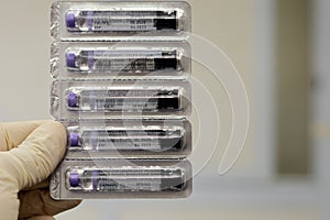 Lantus (insulin glargine injection) 100 Units cartridge for diabetic patients photo