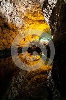 Lanzarote, Canarias, Spain, Cueva de los Verdes