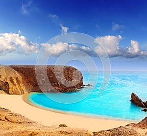 Lanzarote El Papagayo Playa Beach in Canaries photo