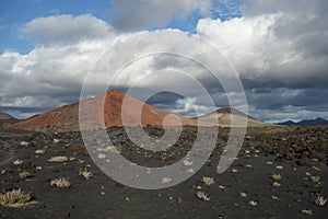 Lanzarote - Montana Bermeja seen from Playa Bermeja