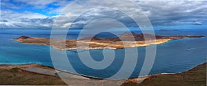 Lanzarote panorama, La Graciosa island, Spain