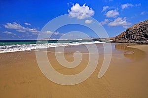 Lanzarote Playa del Pozo beach in costa Papagayo photo