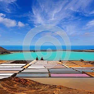 Lanzarote saltworks salinas de Janubio