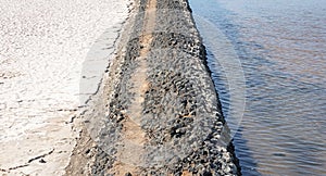 Lanzarote saltworks salinas de Janubio, Canary Islands