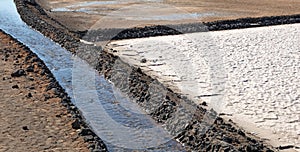 Lanzarote saltworks salinas de Janubio, Canary Islands