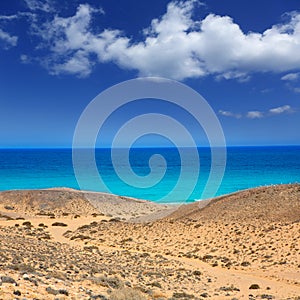 Lanzarote south Punta Papagayo sea in Canaries photo