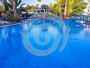Lanzarote, Spain;10 February 2019 ;Complex swimming pool