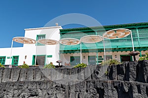 Lanzarote / Spain - September 9,2020: beautiful image inside the monument to the peasant recreation place on the island of