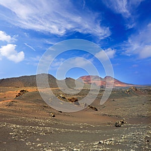 Lanzarote Timanfaya Fire Mountains volcanic lava