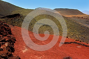 Lanzarote Timanfaya Fire Mountains volcanic lava photo